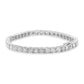 Tennis Bracelet White Round Diamonds 3.97 Carat. 14K White Gold