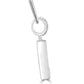 14K White Gold Letter "L"PendantWhite Diamond Baguette & Round