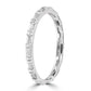 White Diamond Baguette 0.49 Carat 14 Karat White Gold Fashion Eternity Band Ring