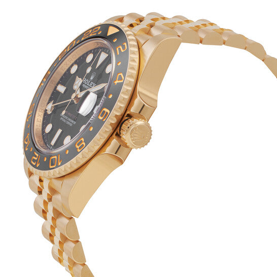 GMT-Master II 18kt Yellow Gold Automatic Chronometer Black Dial Men's Watch