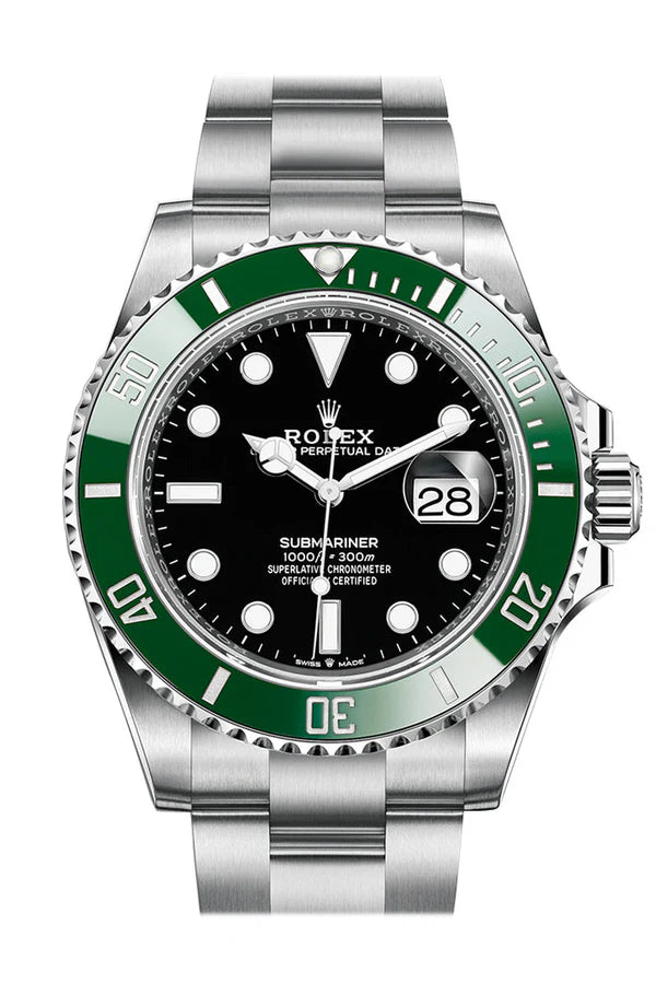 Rolex Submariner 41 Black Dial Kermit Green Bezel  Men's Watch 126610LV New Release 2020