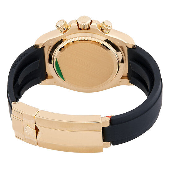 Rolex Cosmograph Daytona Black Dial Oysterflex Strap Mens Yellow Watch116518LN 116518